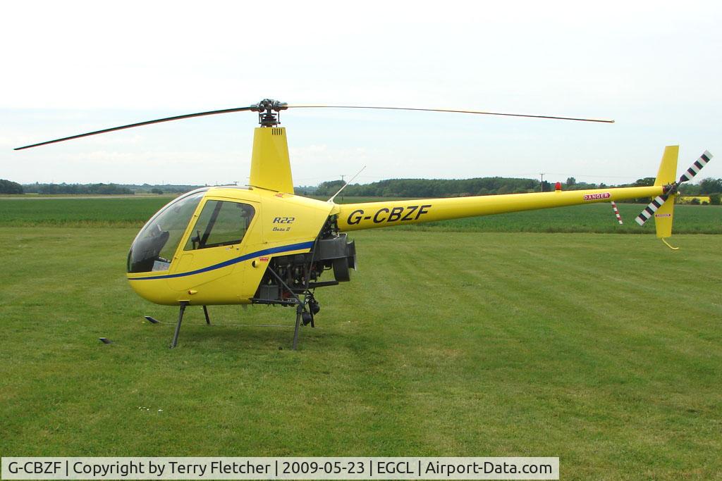 G-CBZF, 2002 Robinson R22 Beta C/N 3393, Robinson R22 at Conington