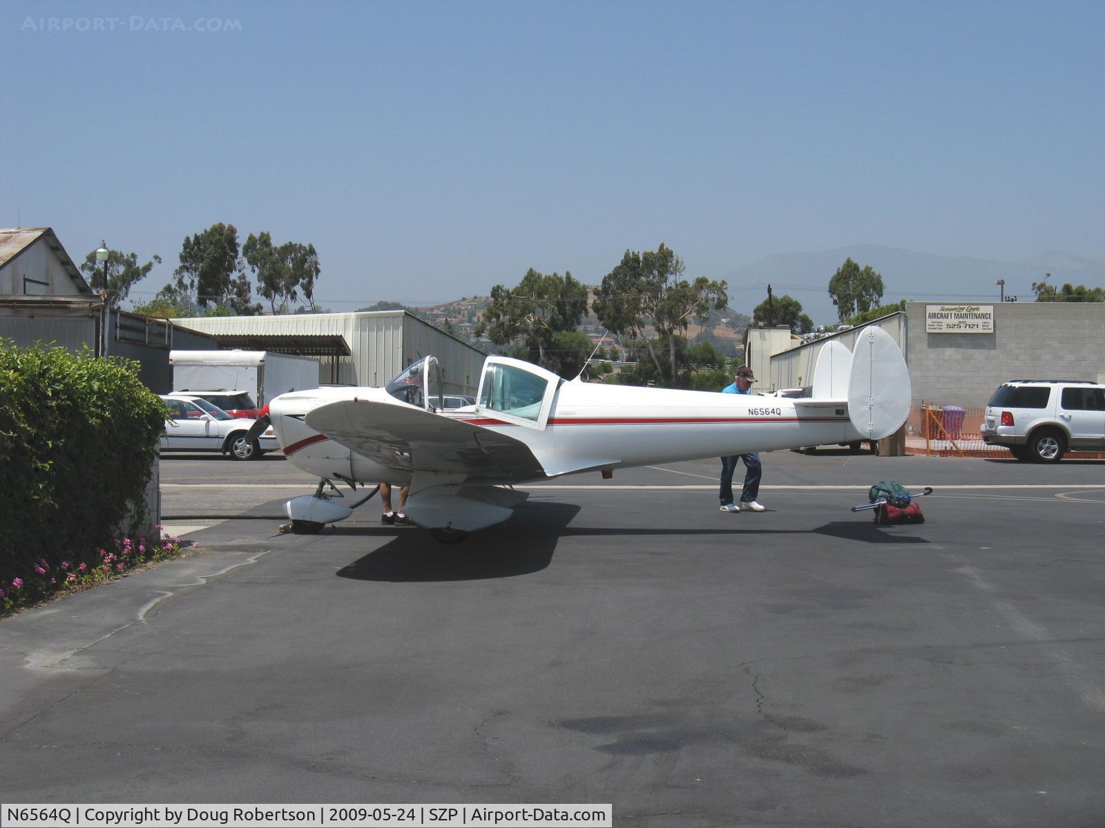 N6564Q, 1965 Alon A2 Aircoupe C/N A-64, 1965 Alon AirCoupe A2, Continental C90 90 Hp, refueling