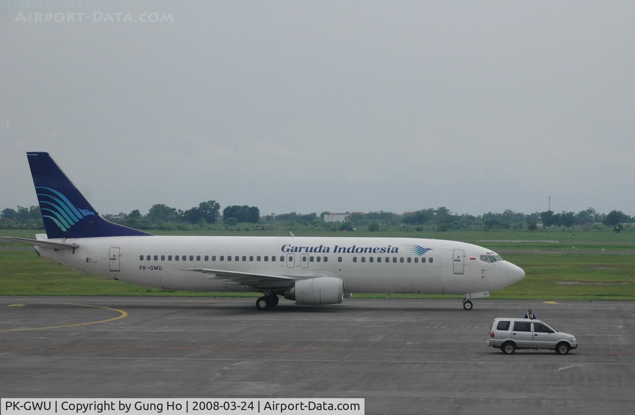 PK-GWU, 1991 Boeing 737-4Q8 C/N 24708, At Juanda International Airport, Surabaya, Indonesia, 3/24/2008