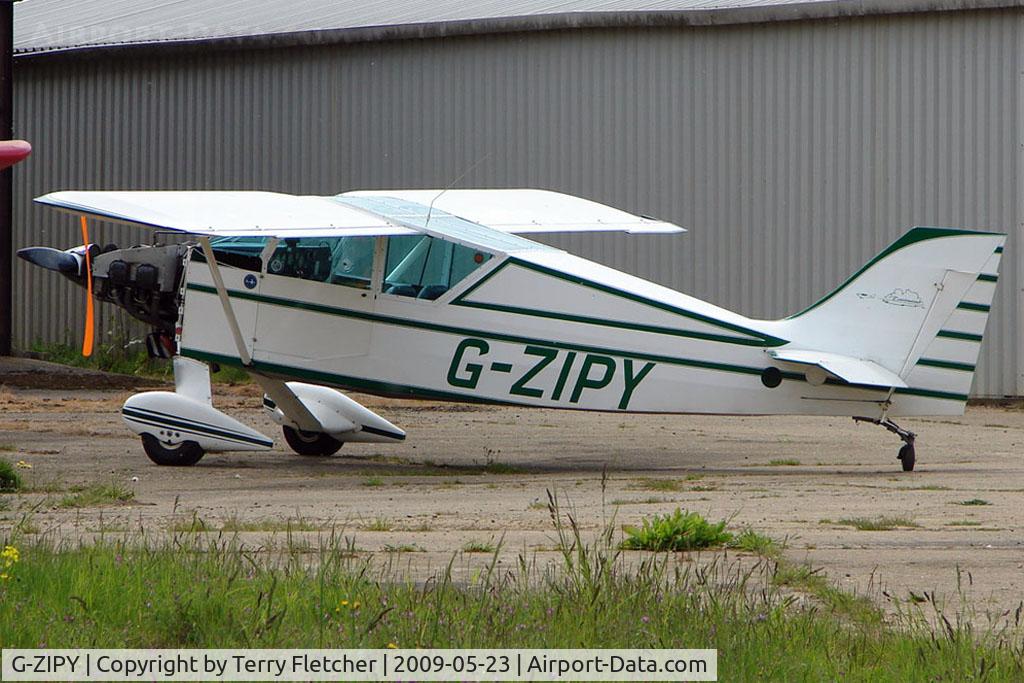 G-ZIPY, 1992 Wittman W-8 Tailwind C/N PFA 031-11339, parked at a rural Midlands airfield