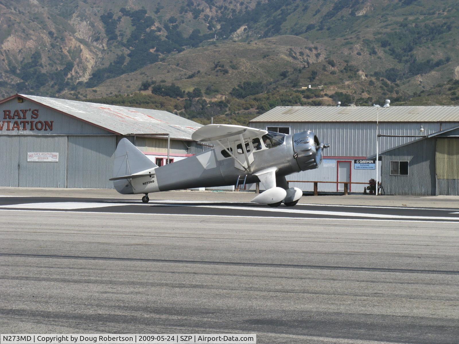 N273MD, 2008 Dickenson Howard DGA-21 (Replicate) C/N 001, 2008 Dickenson HOWARD DGA-21 'Mr. Dickenson', P&W R-1340-57 Wasp 600 Hp, takeoff roll Rwy 22
