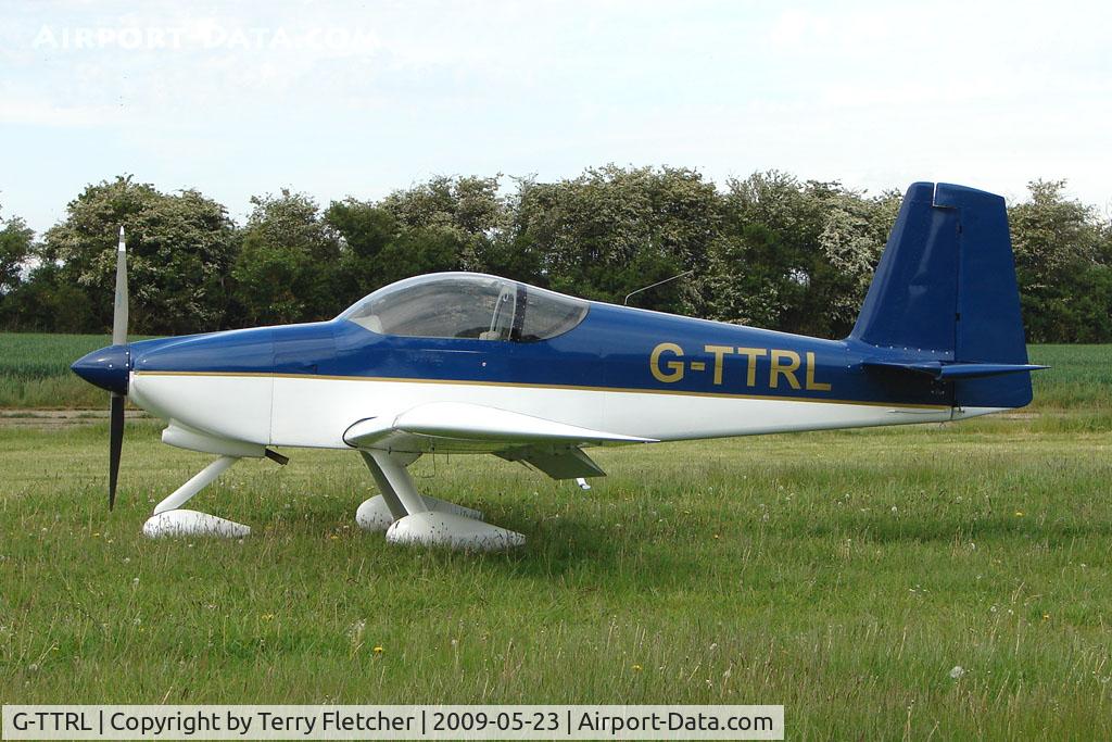 G-TTRL, 2008 Vans RV-9A C/N PFA 320-14248, Visiting Vans RV-9A parked at a rural Midlands airfield