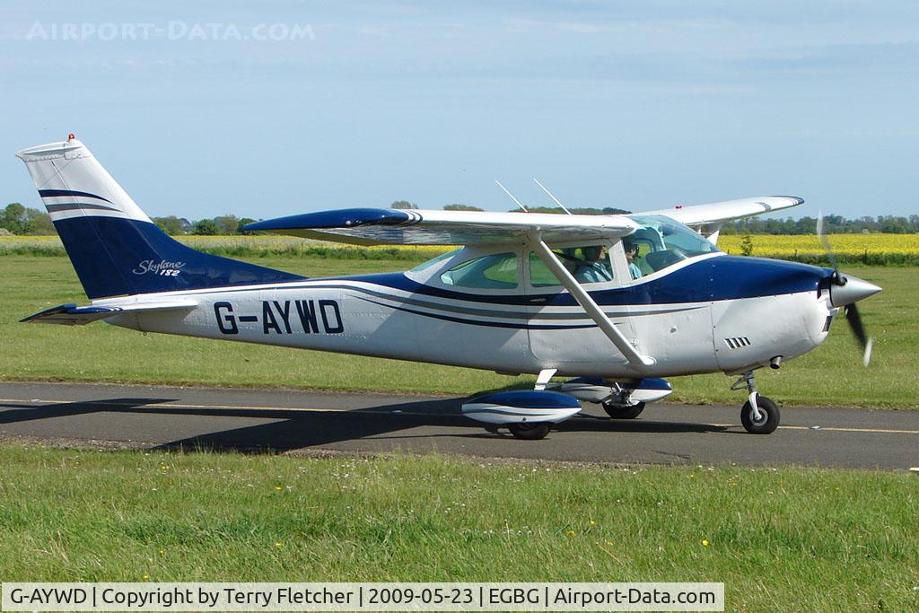 G-AYWD, 1971 Cessna 182N Skylane C/N 182-60468, at Leicester 2009 May Bank Holiday Fly-in