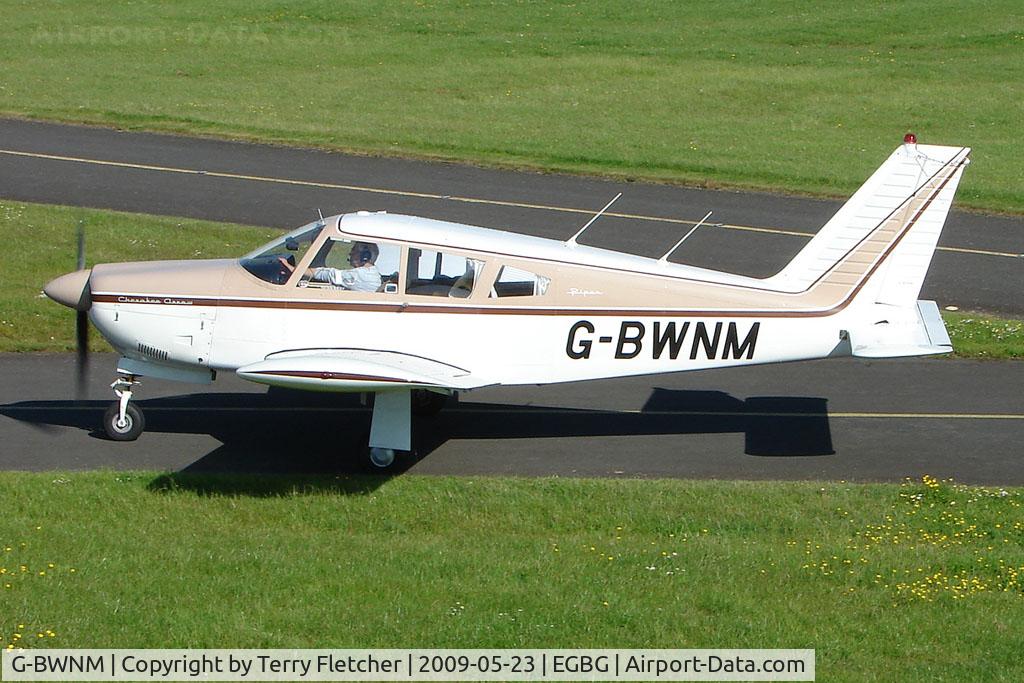 G-BWNM, 1968 Piper PA-28R-180 Cherokee Arrow C/N 28R-30435, Piper PA-28R-180 at Leicester 2009 May Bank Holiday Fly-in