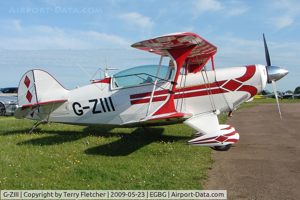 G-ZIII, 1988 Pitts S-2B Special C/N 5151, Based Pitts S-2B at Leicester 2009 May Bank Holiday Fly-in