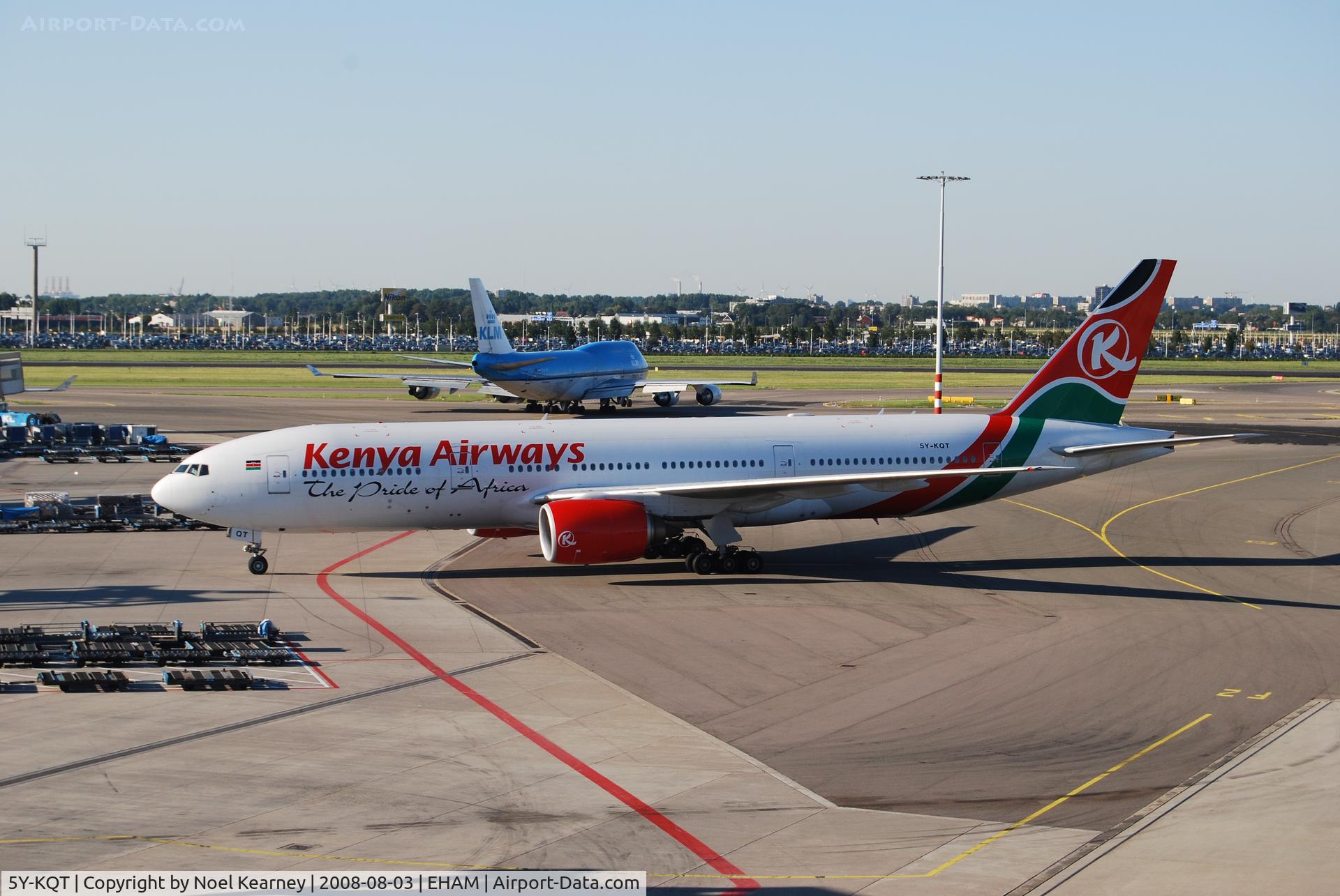 5Y-KQT, 2005 Boeing 777-2U8/ER C/N 33682, From Public viewing terrace