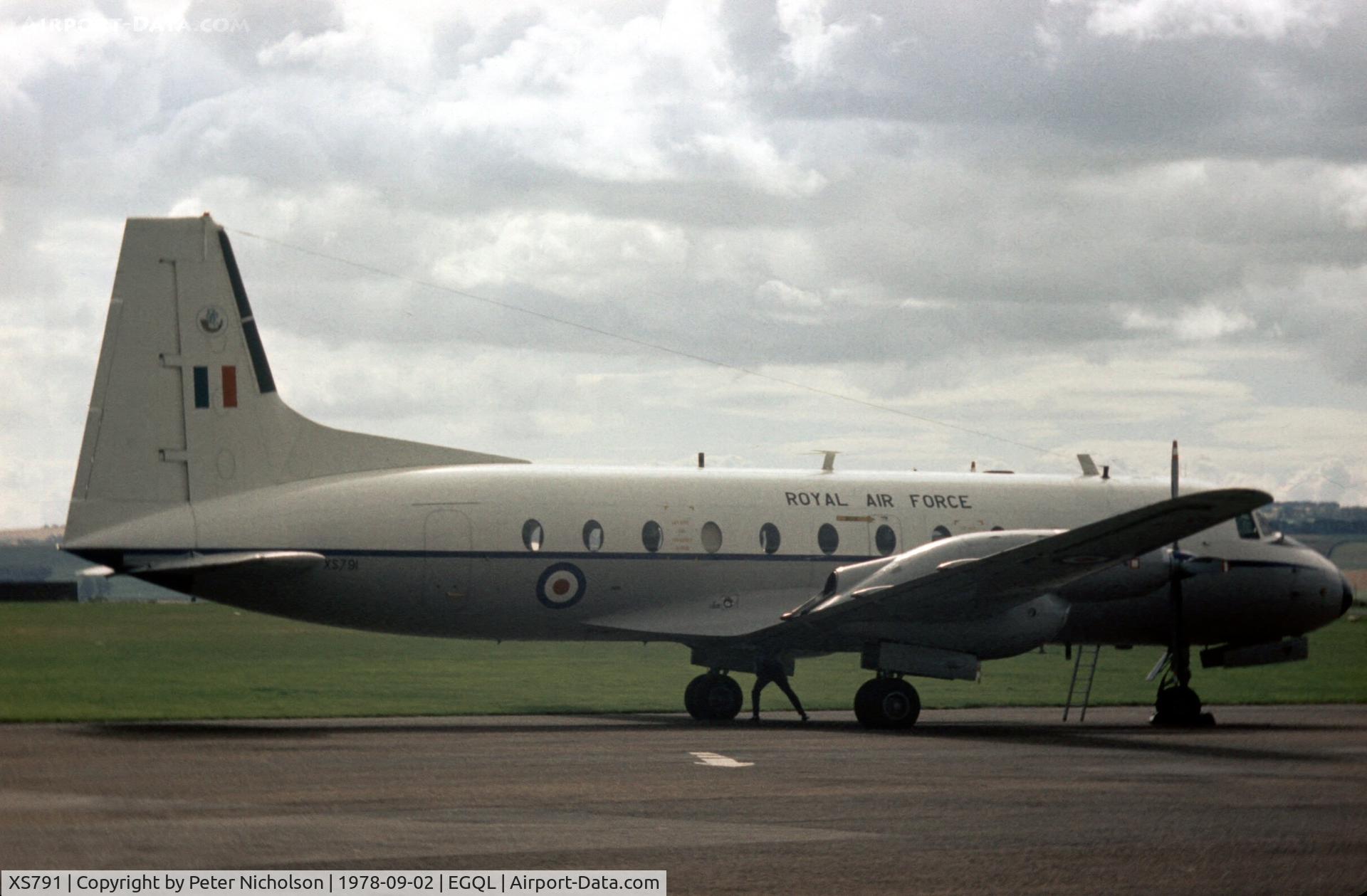 XS791, 1964 Hawker Siddeley HS-748 Andover CC2 C/N 1563, Andover CC.2 of 32 Squadron at the 1978 Leuchars Airshow.