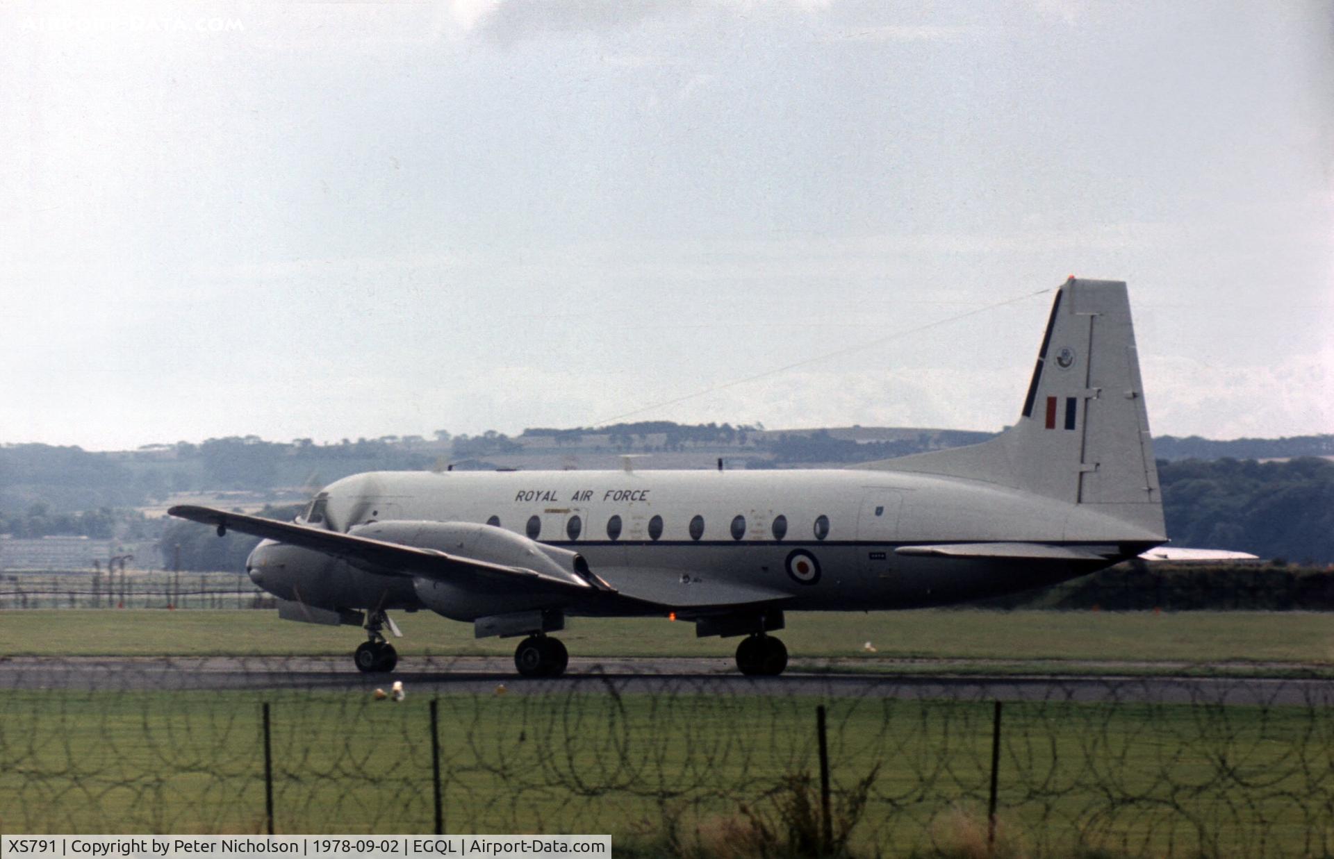 XS791, 1964 Hawker Siddeley HS-748 Andover CC2 C/N 1563, Another view of the 32 Squadron Andover CC.2 at the 1978 Leuchars Airshow.