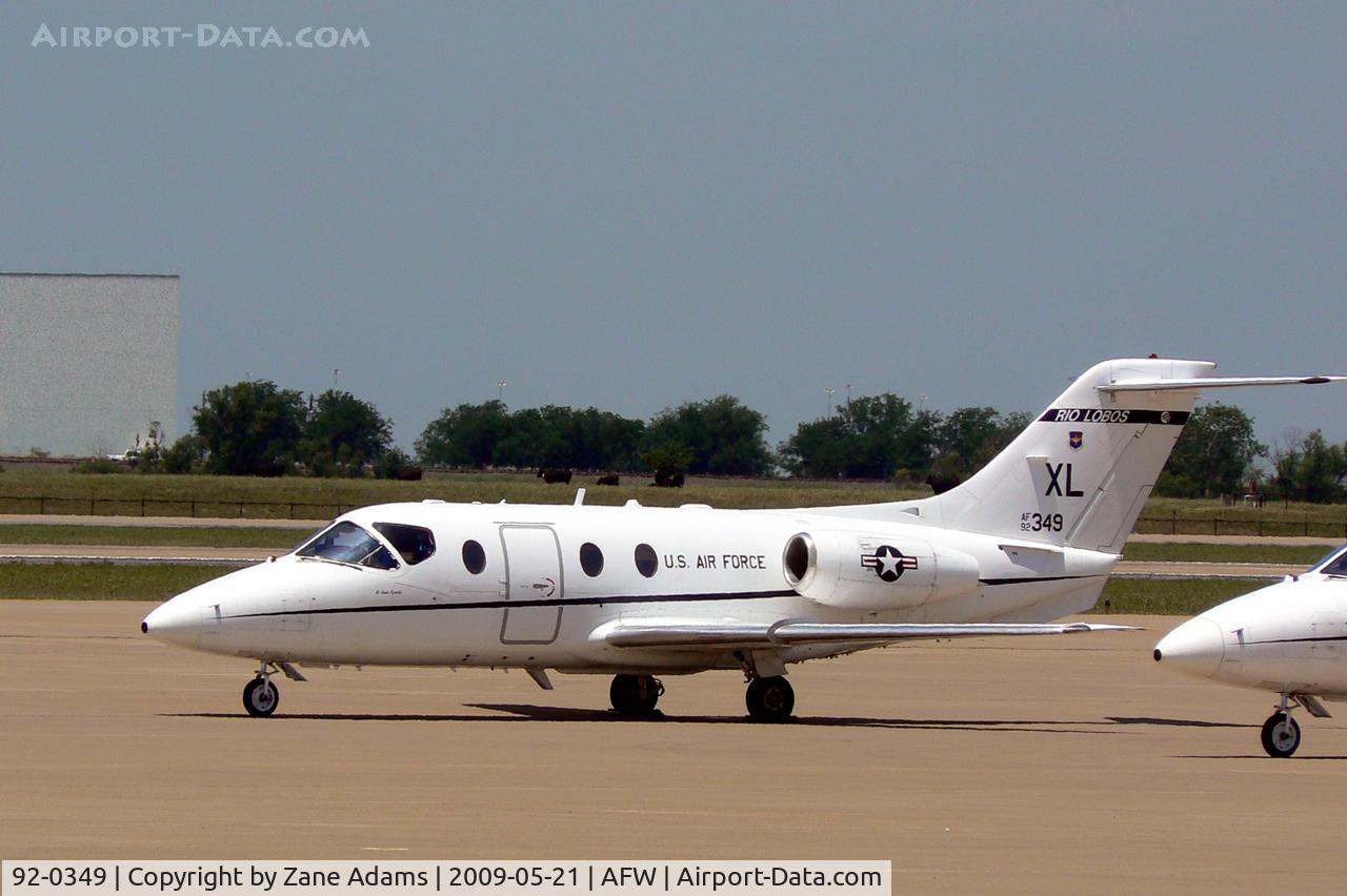 92-0349, 1992 Beechcraft T-1A Jayhawk C/N TT-63, At Alliance, Fort Worth