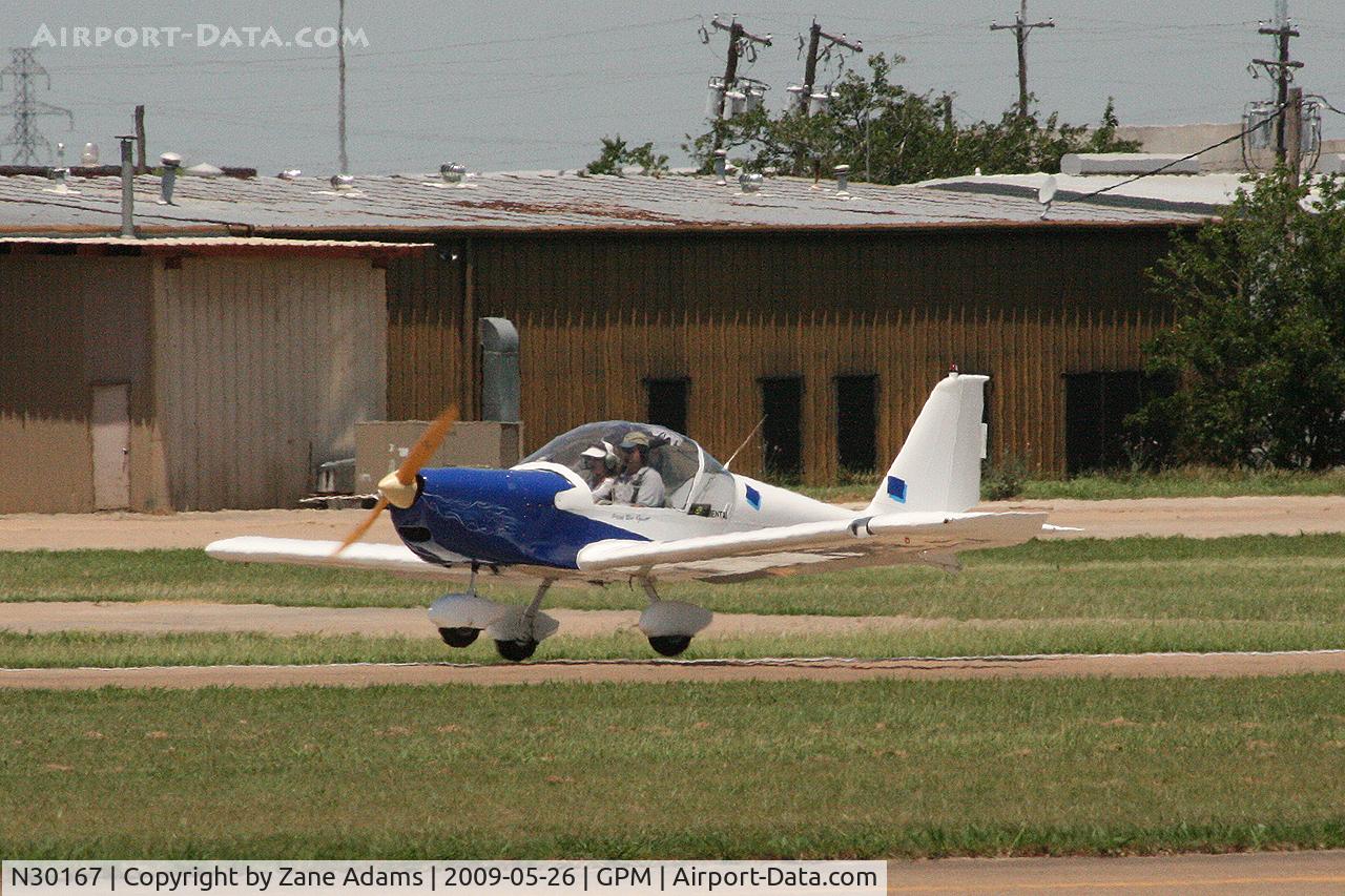 N30167, Aerotechnik EV-97 Eurostar C/N 20000905, At Grand Prairie Municipal