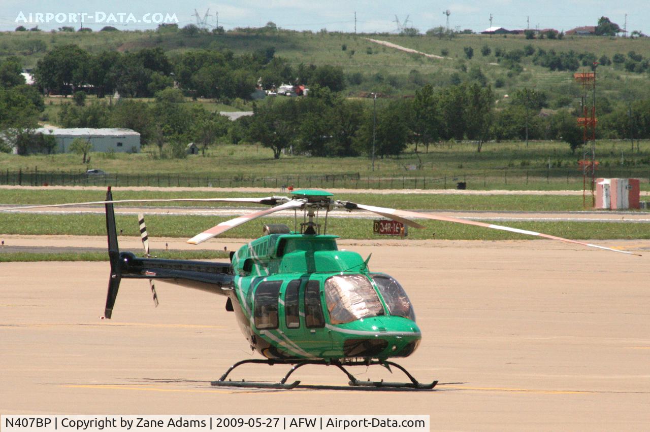 N407BP, 1999 Bell 407 C/N 53355, At Alliance, Fort Worth