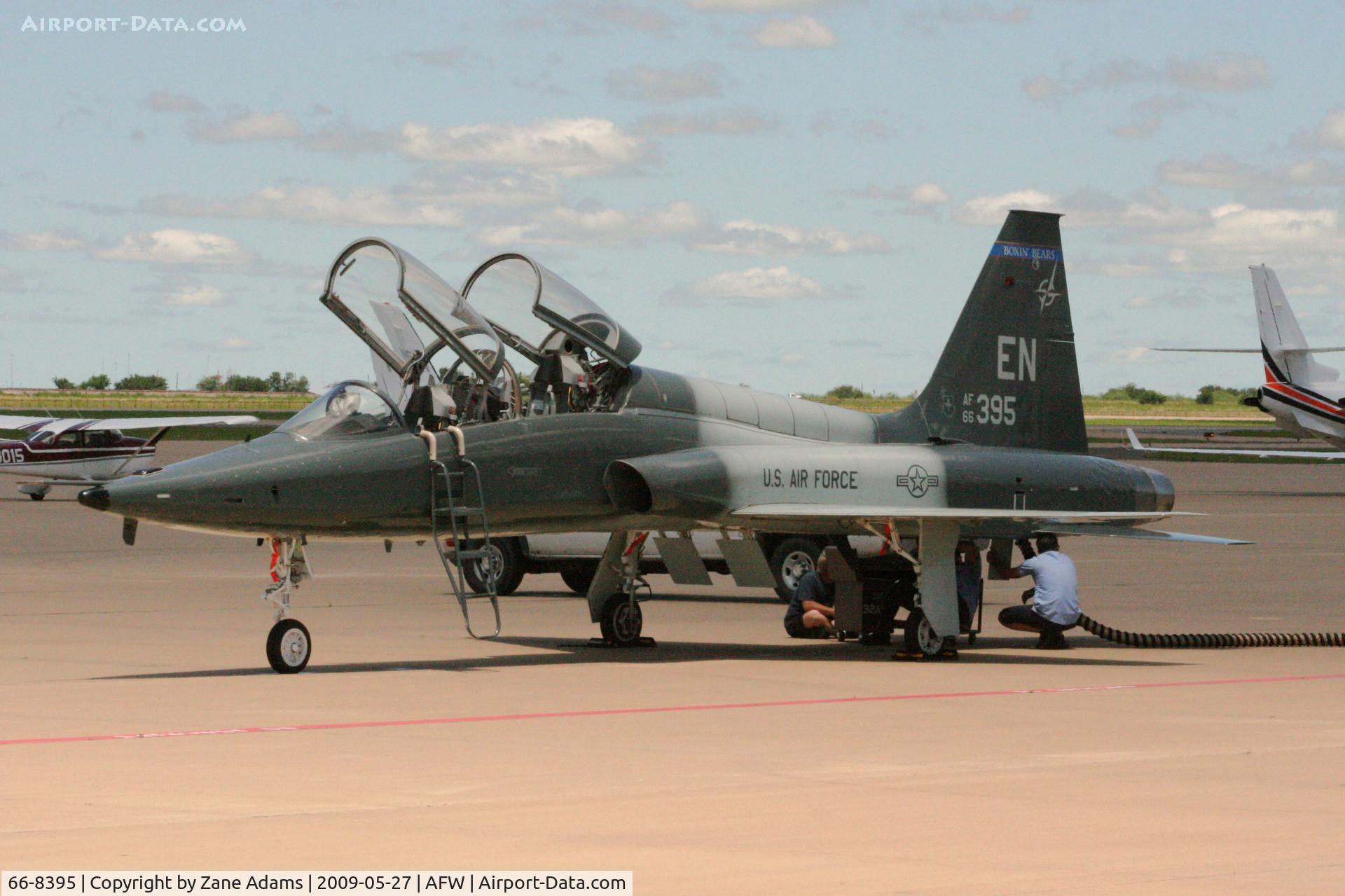 66-8395, 1966 Northrop T-38A-65-NO Talon C/N N.5965, At Alliance, Fort Worth - Local maintenance crew making repairs on the ramp