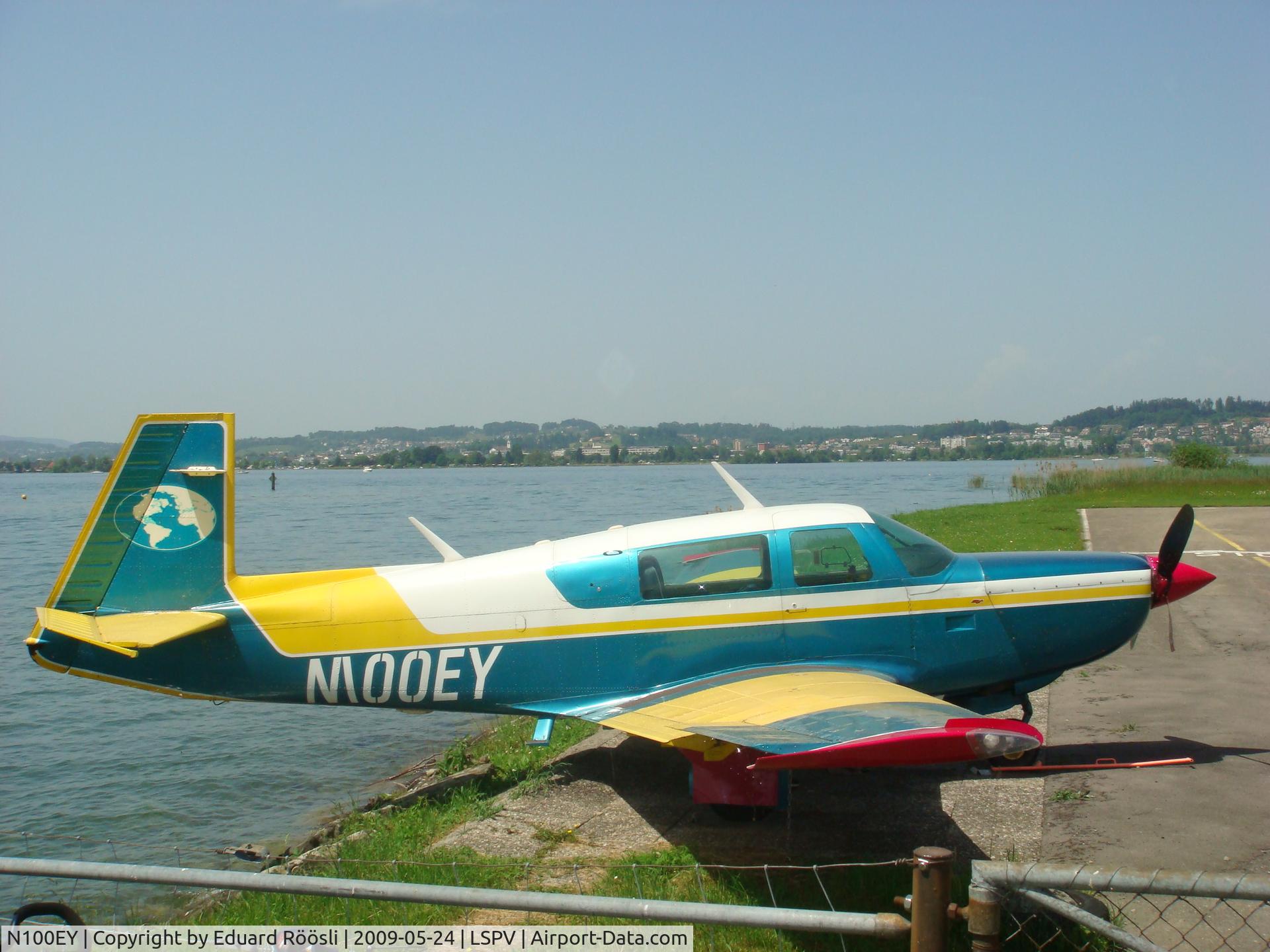 N100EY, 1984 Mooney M20K C/N 25-0802, Taken at Airport Wangen Lachen (Switzerland)