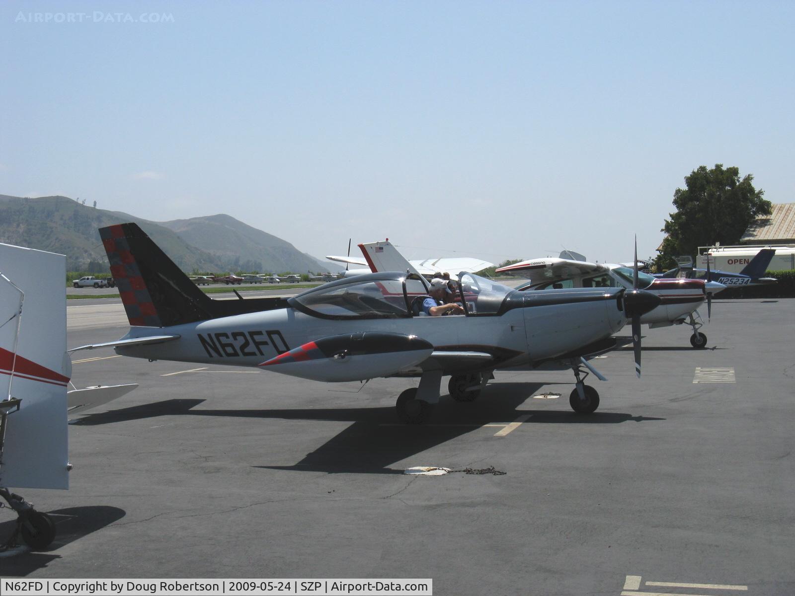 N62FD, 1983 SIAI-Marchetti F-260C C/N 720, 1983 Siai-Marchetti SF.260C, Lycoming O-540-E4A5 260 Hp