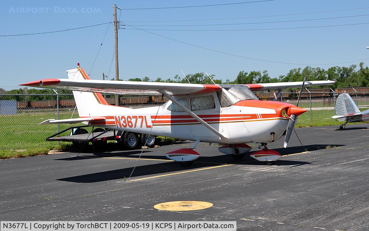 N3677L, 1965 Cessna 172G C/N 17253846, Cessna Skyhawk on KCPS West Ramp.