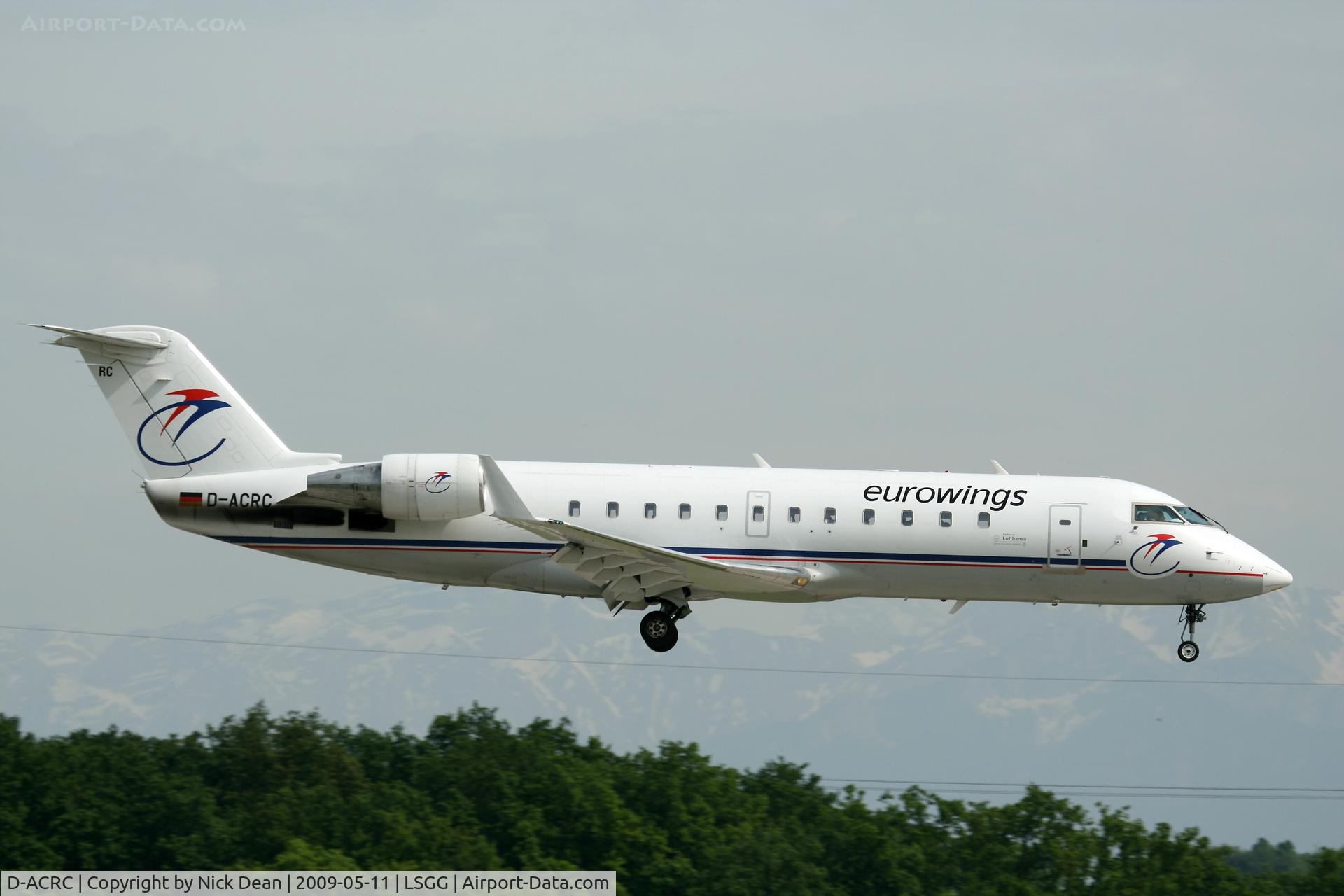 D-ACRC, 2001 Canadair CRJ-200ER (CL-600-2B19) C/N 7573, LSGG