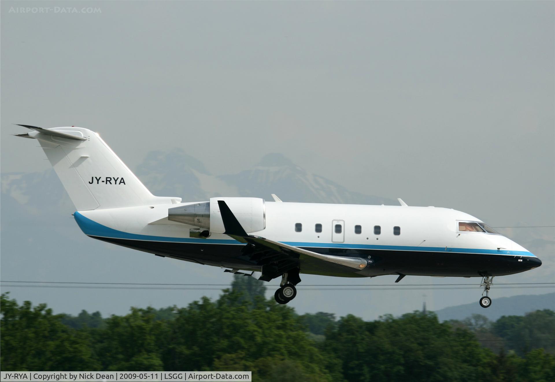JY-RYA, 1983 Canadair Challenger 601 (CL-600-2A12) C/N 3017, LSGG