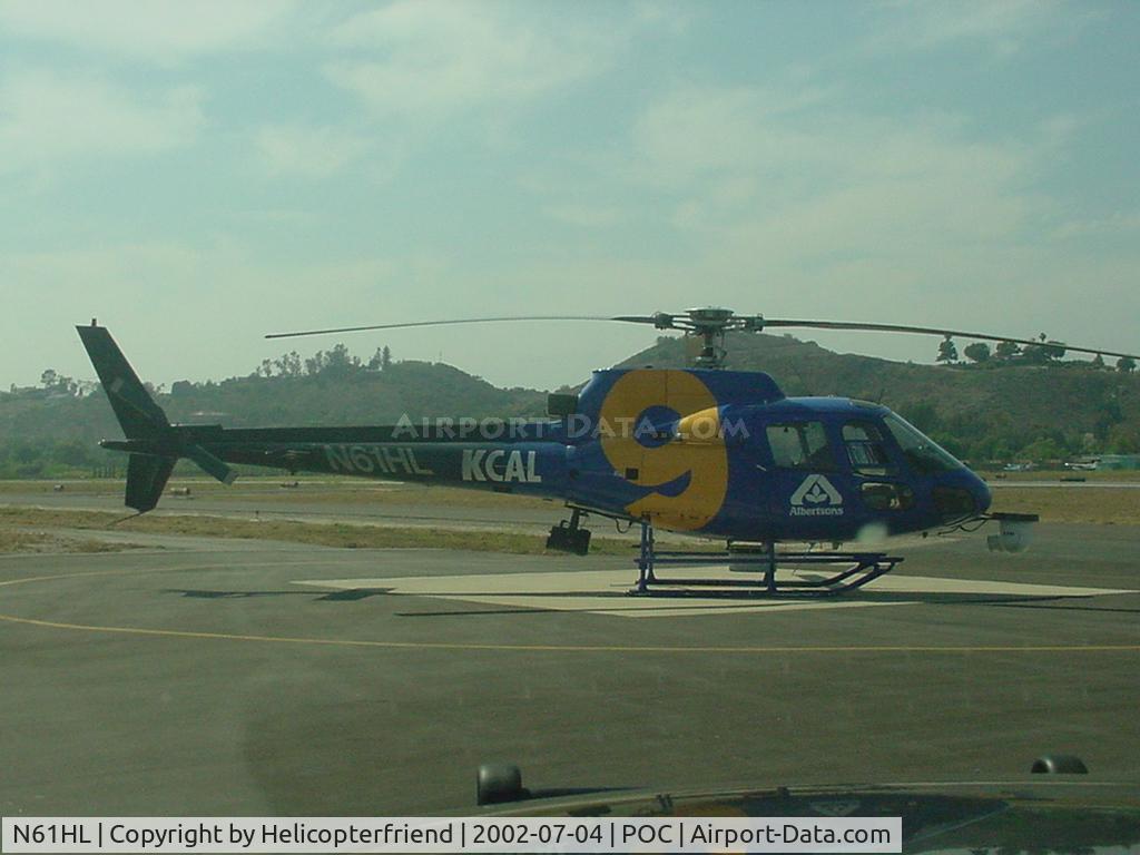 N61HL, Aerospatiale AS-350BA Ecureuil C/N 2298, Resting at Brackett