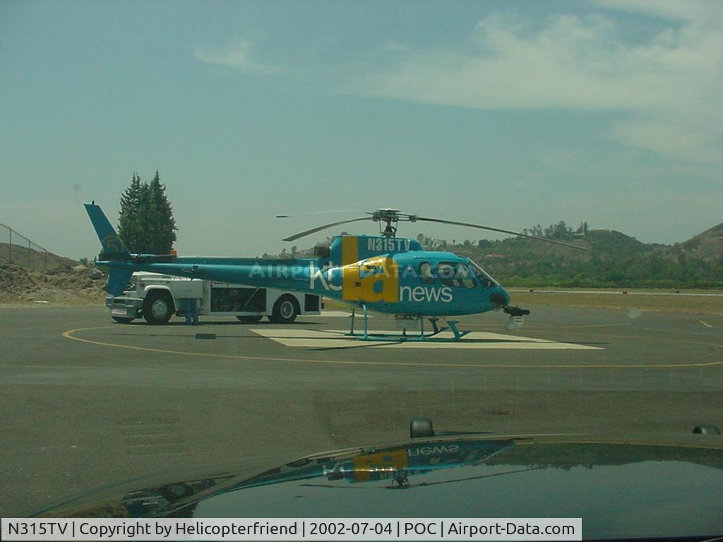 N315TV, 1994 Eurocopter AS-350BA Ecureuil C/N 2822, Fueling up at Brackett