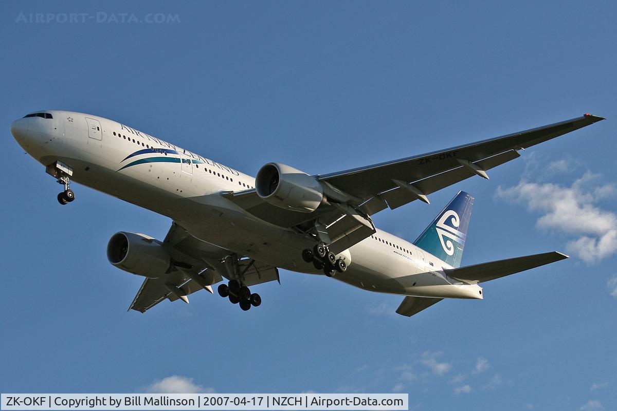 ZK-OKF, 2006 Boeing 777-219/ER C/N 34378, All the way from NRT as NZ090