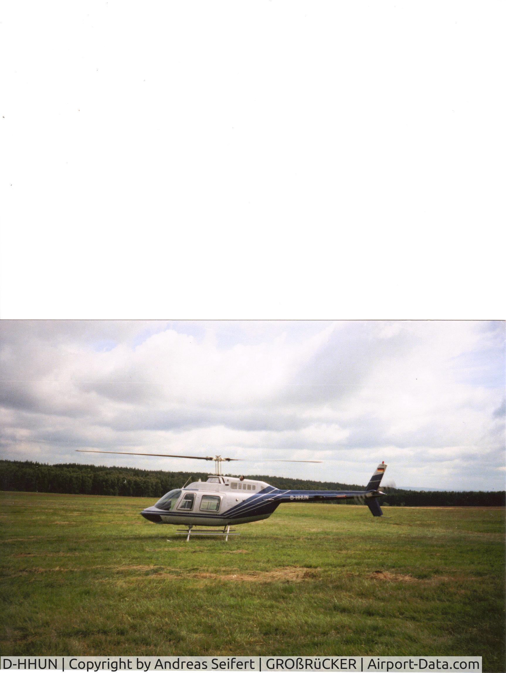 D-HHUN, 1997 Bell 206B-3 JetRanger III C/N 2736, Großrückerswalde