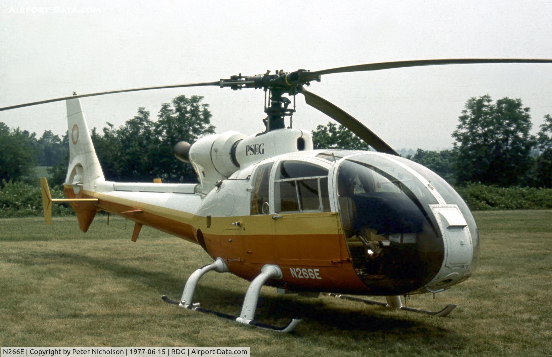 N266E, 1973 Aérospatiale SA-341G Gazelle C/N 1099, SA.341G Gazelle at the 1977 Reading Airshow, Pennsylvania.