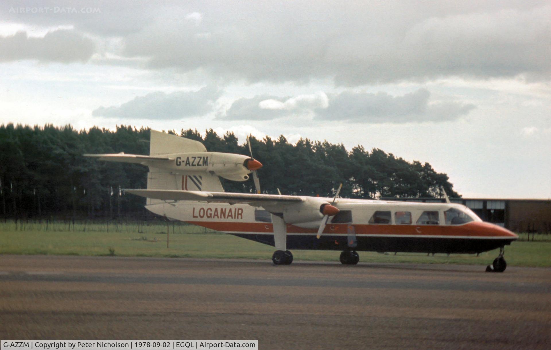 G-AZZM, 1972 Britten-Norman BN-2A Mk.III-2 Trislander C/N 321, Trislander of Loganair attended the 1978 Leuchars Airshow.