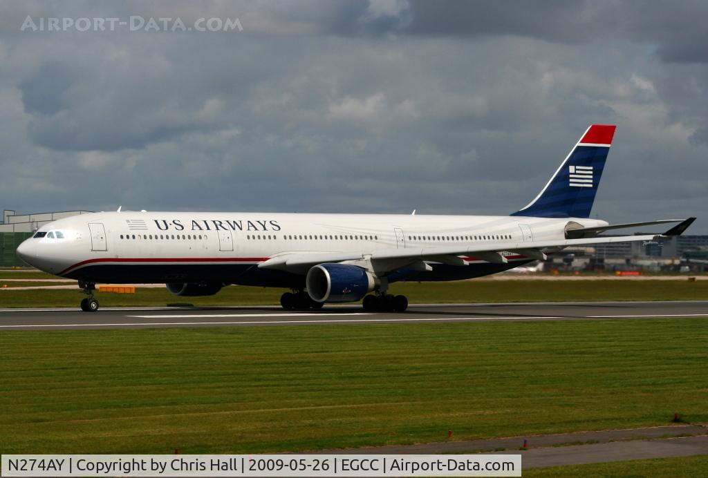 N274AY, 2000 Airbus A330-323X C/N 342, US Airways
