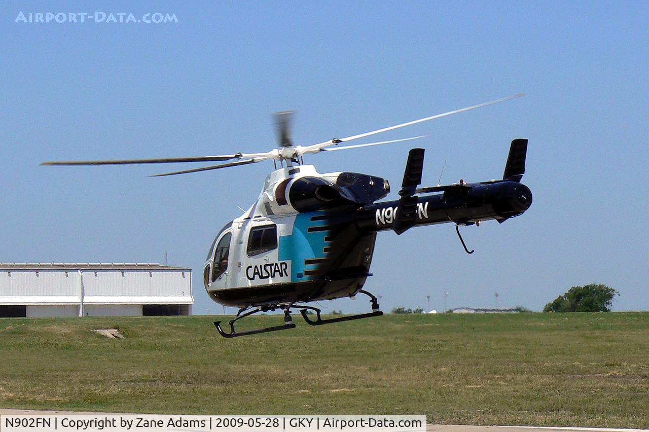 N902FN, 2008 MD Helicopters MD-900 Explorer C/N 900-00124, Departing Arlington Municipal
