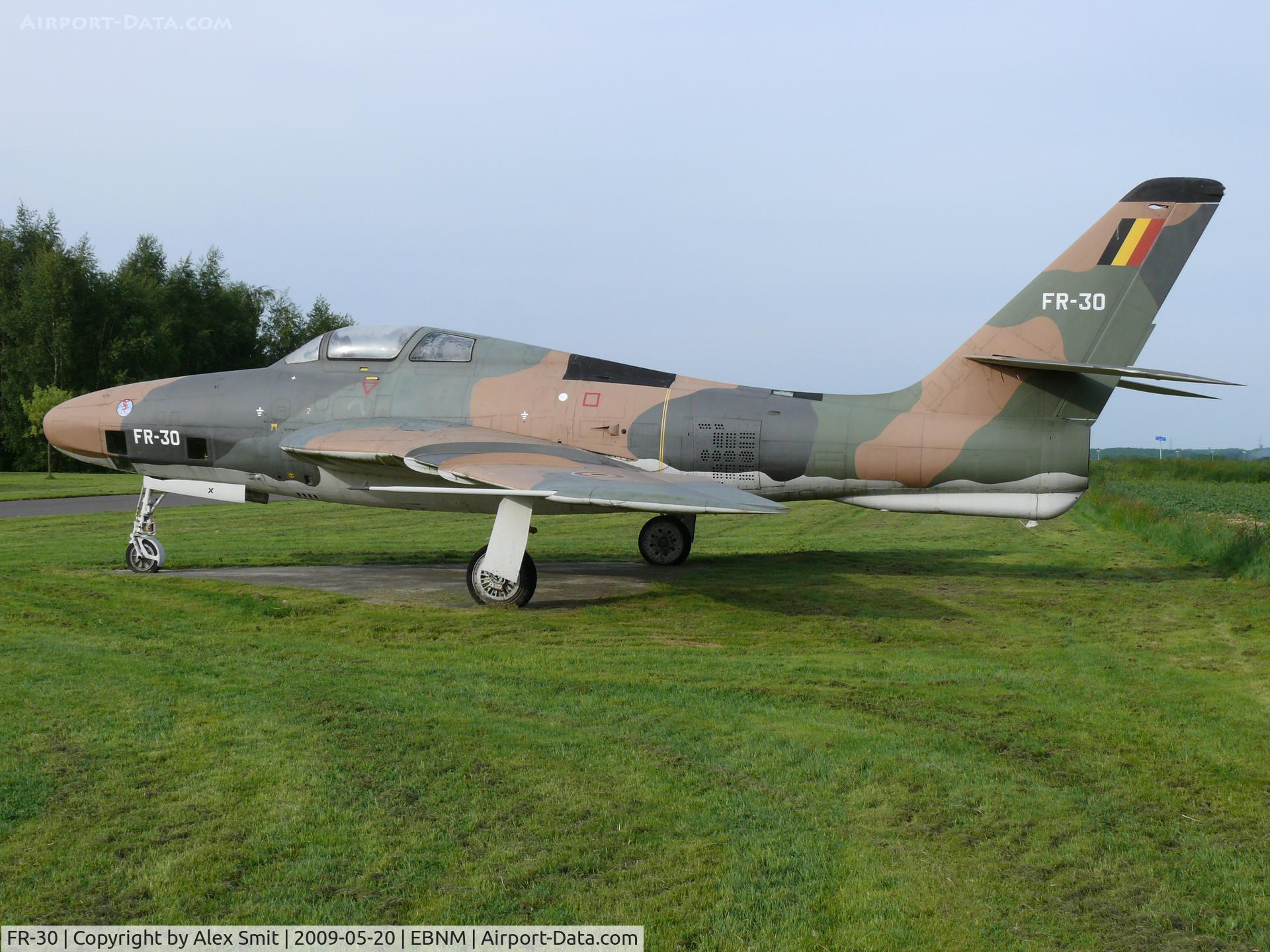 FR-30, Republic RF-84F Thunderflash C/N Not found (51-17015), Republic RF-84F Thunderflash 51-17015/FR-30 Belgian Air Force