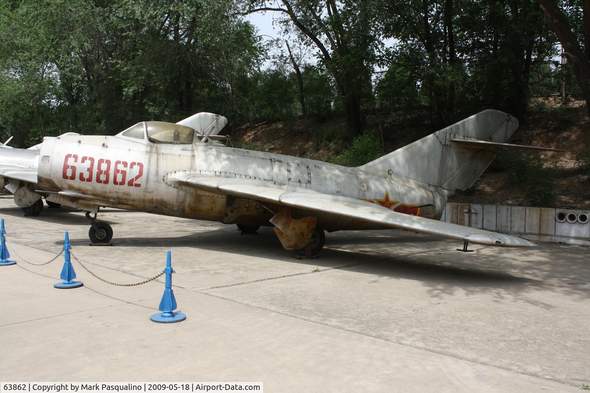 63862, Mikoyan-Gurevich MiG-15bis C/N Not found 63862, MiG-15  Located at Datangshan, China