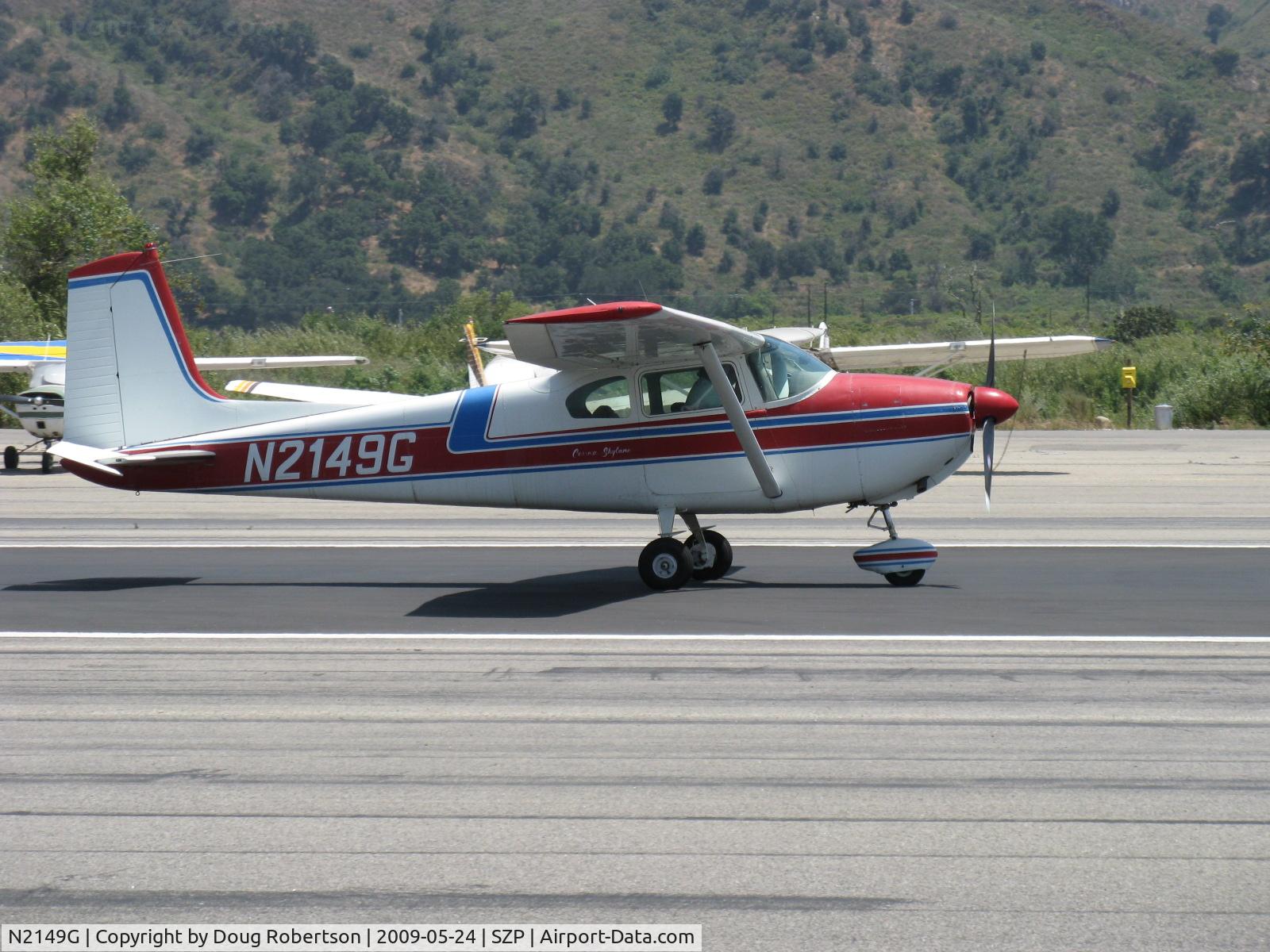 N2149G, 1958 Cessna 182A Skylane C/N 51449, 1958 Cessna 182A SKYLANE, Continental O-470 230 Hp, landing roll Rwy 22