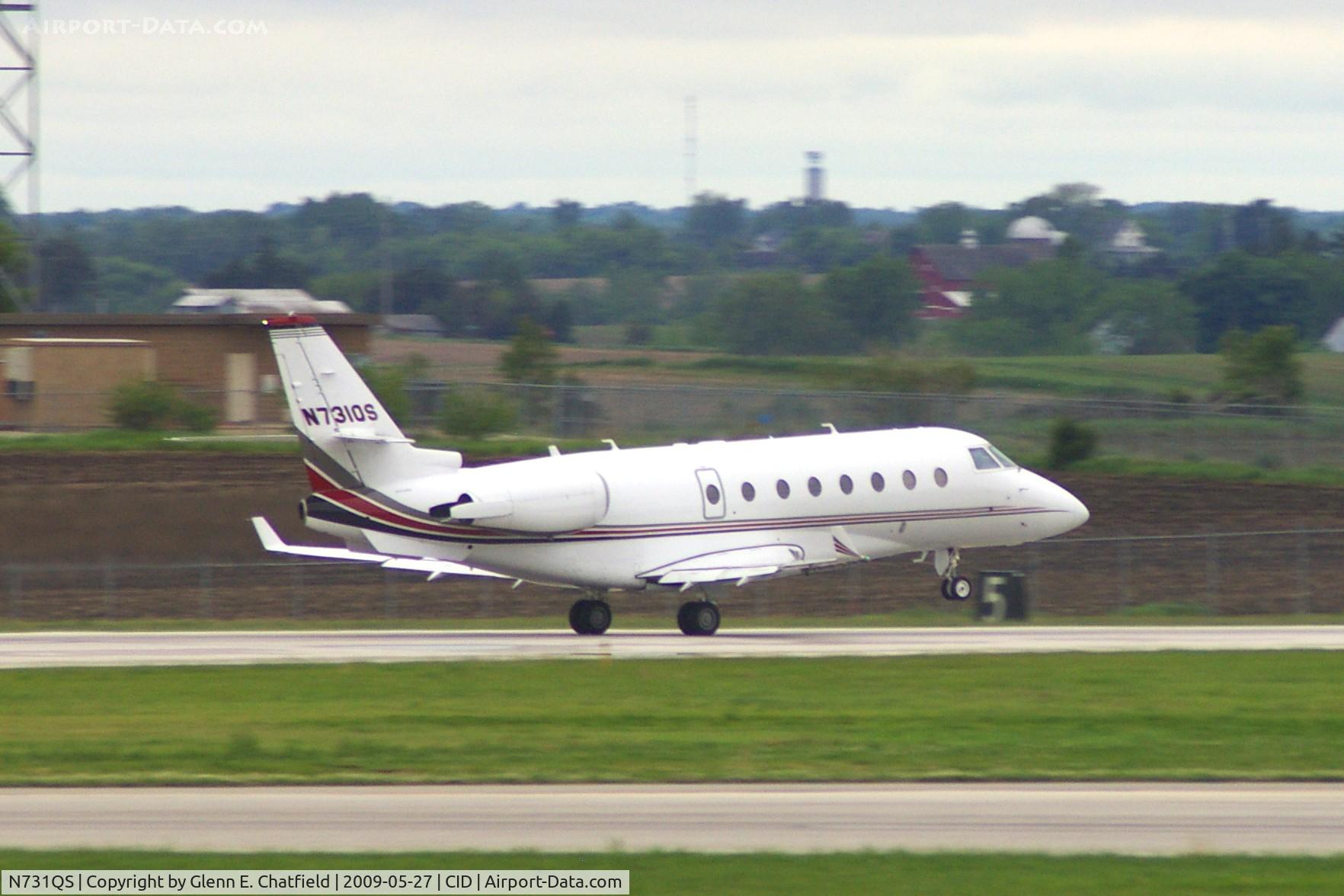 N731QS, 2005 Israel Aircraft Industries Gulfstream 200 C/N 123, Departing Runway 27