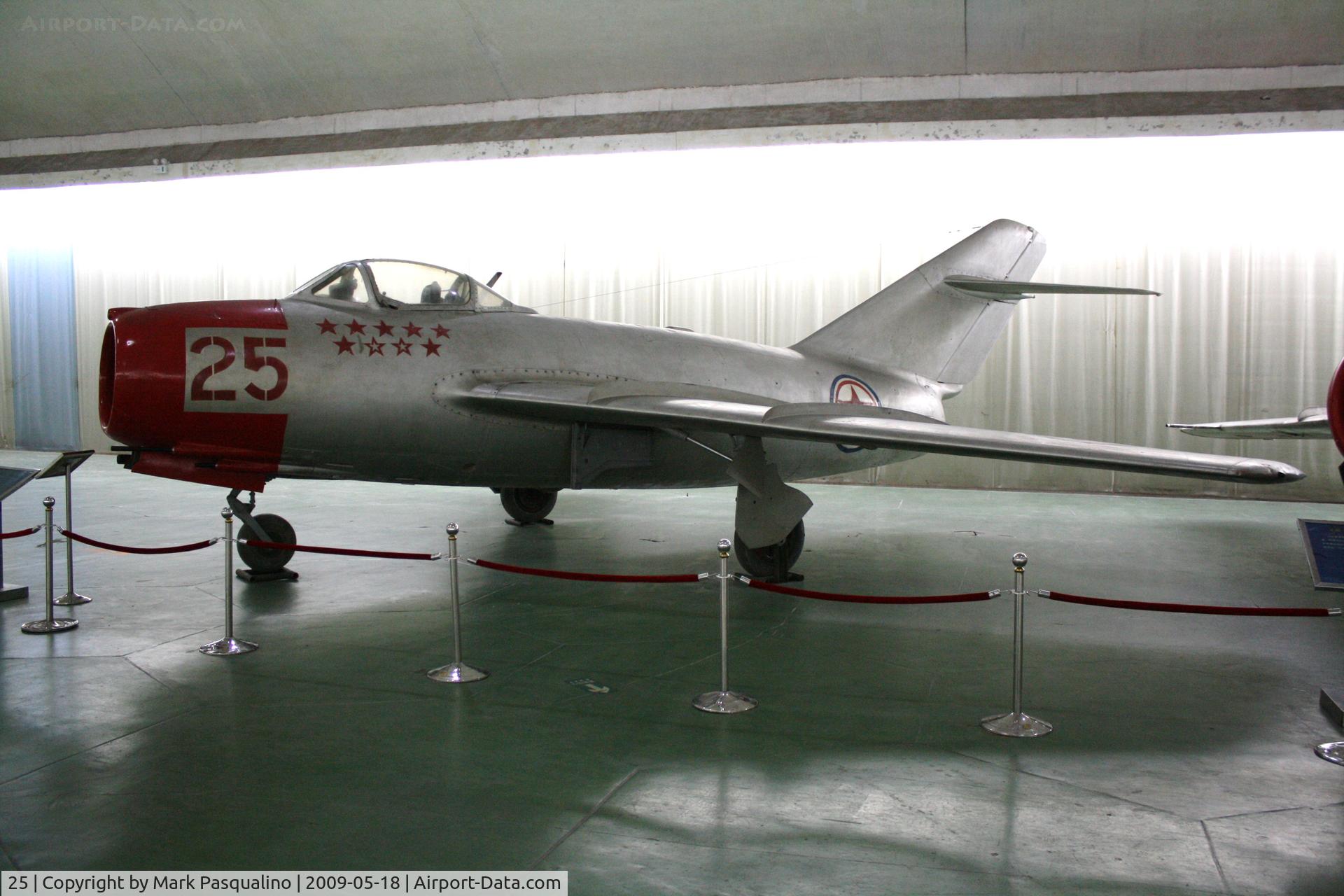 25, Mikoyan-Gurevich MiG-15 C/N Not found, MiG-15  Located at Datangshan, China