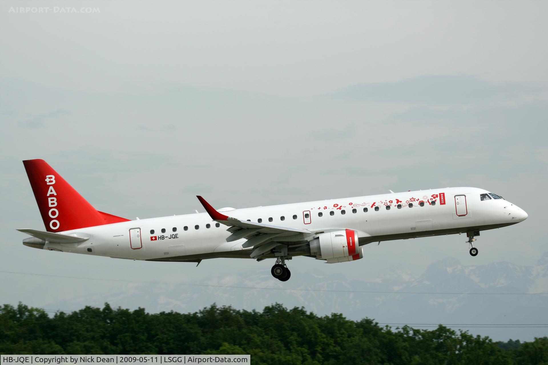 HB-JQE, 2008 Embraer 190LR (ERJ-190-100LR) C/N 19000163, LSGG