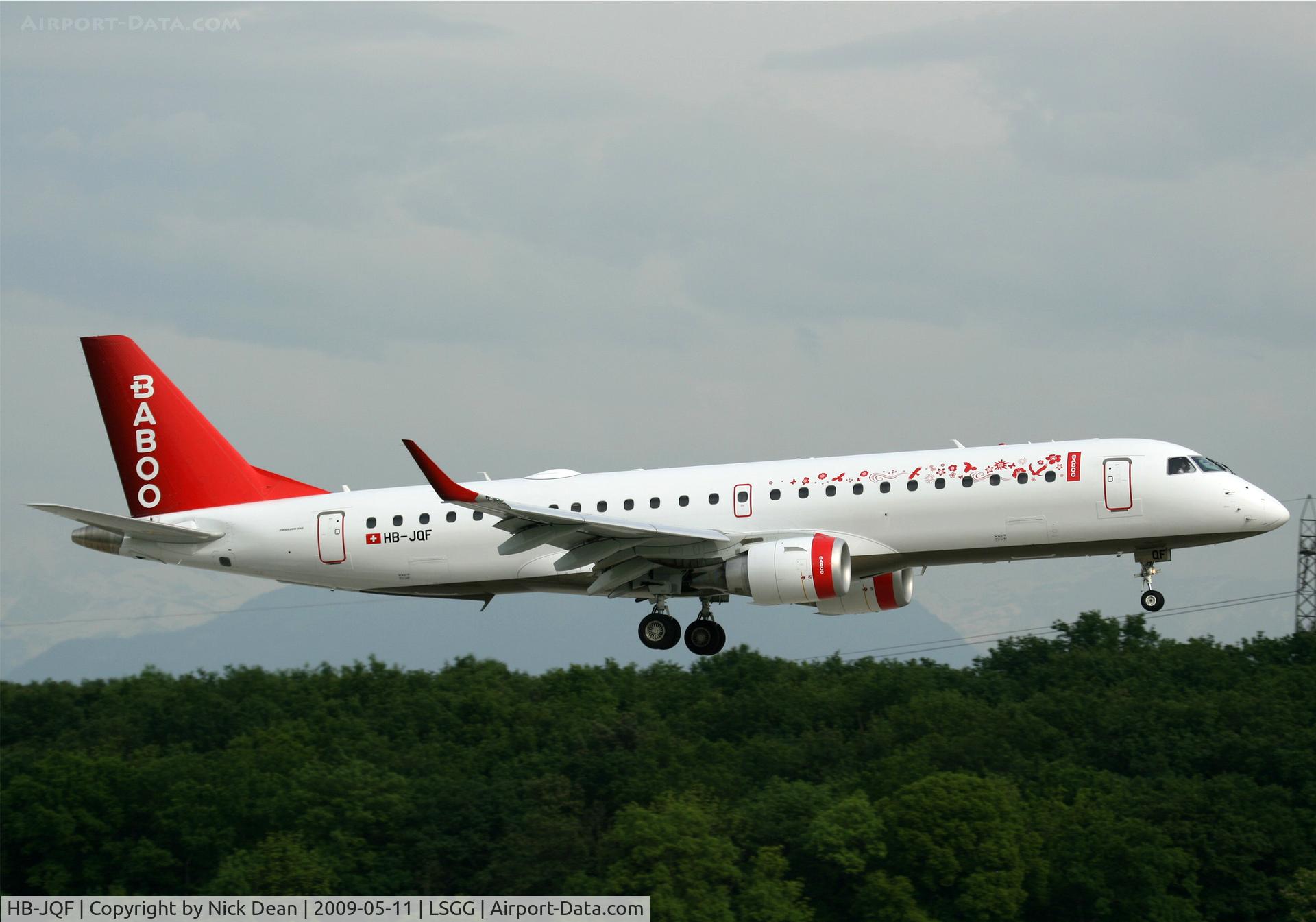HB-JQF, 2008 Embraer 190LR (ERJ-190-100LR) C/N 19000178, LSGG