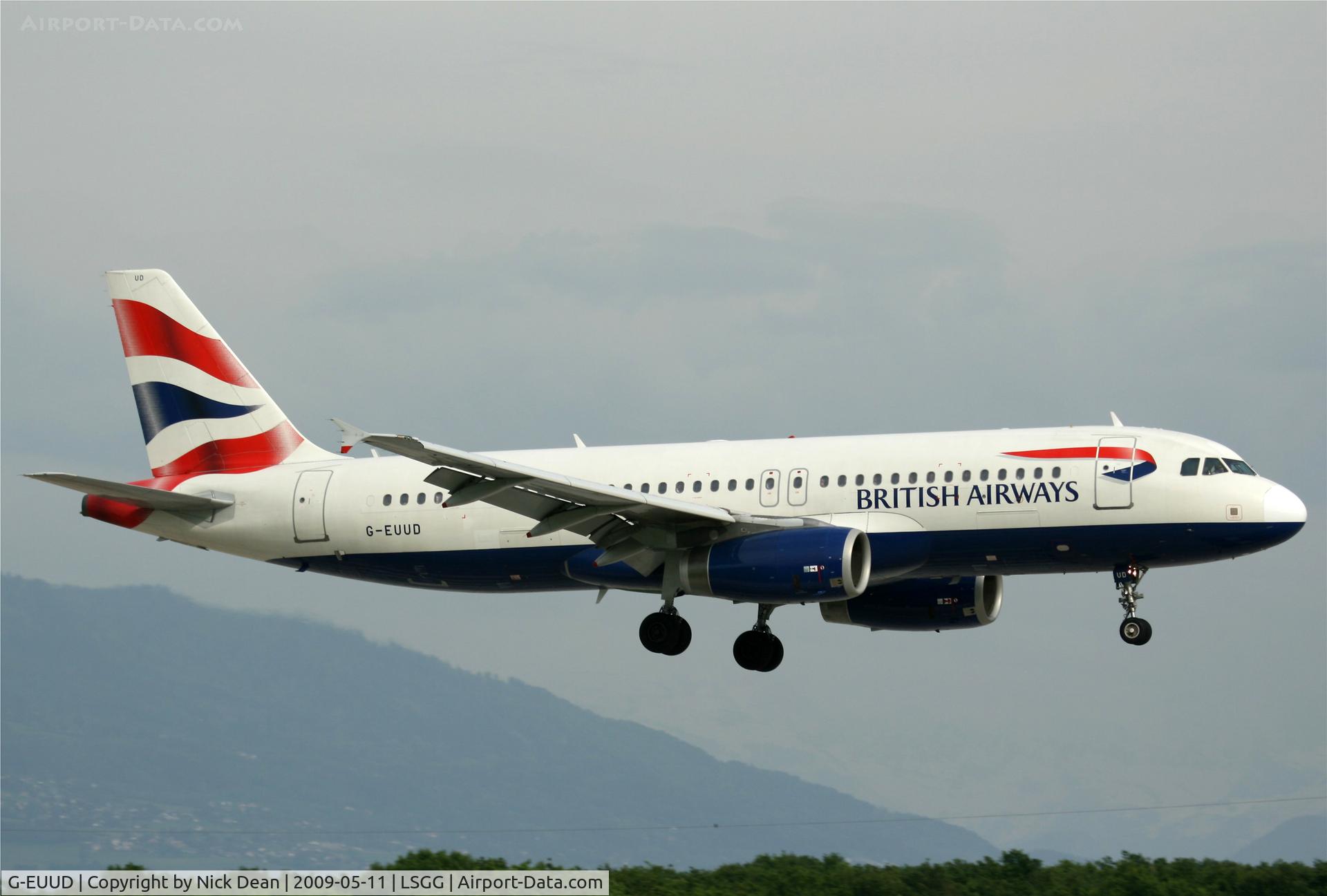G-EUUD, 2002 Airbus A320-232 C/N 1760, LSGG