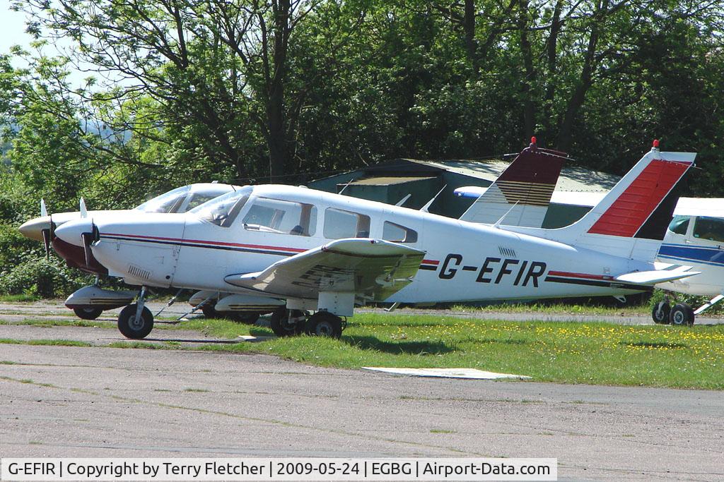 G-EFIR, 1980 Piper PA-28-181 Cherokee Archer II C/N 28-8090275, Piper PA-28R-181 at Leicester 2009 May Bank Holiday Fly-in