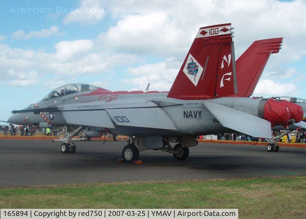165894, Boeing F/A-18F Super Hornet C/N F054, US Navy Super Hornet at Australian International Airshow 2007