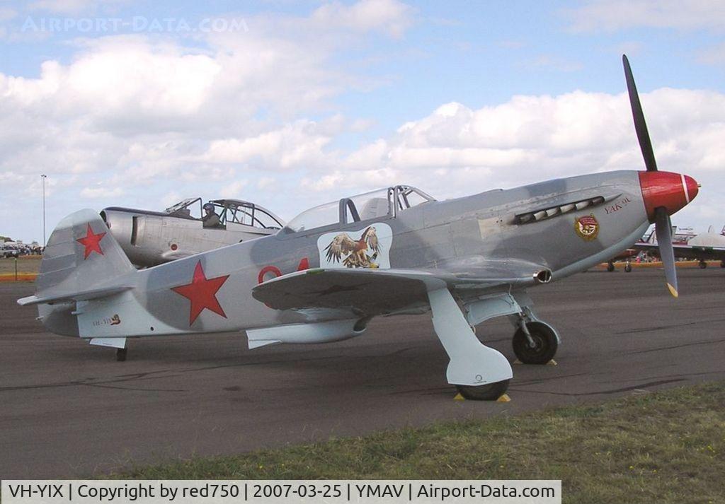 VH-YIX, 2004 Yakovlev Yak-9UM C/N 0470409, YAK 90 VH-YIX YMAV 20070325