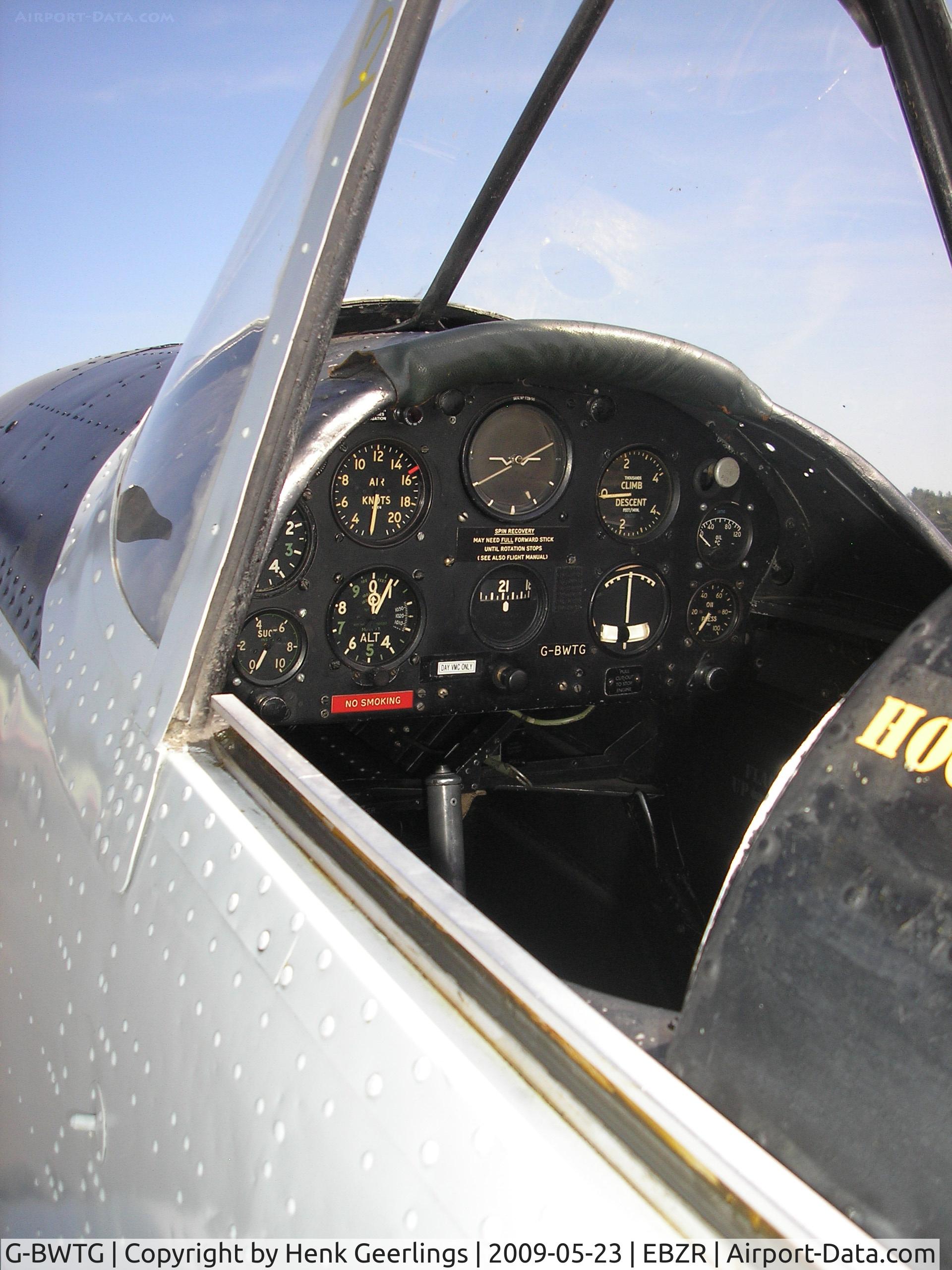 G-BWTG, 1950 De Havilland DHC-1 Chipmunk T.10 C/N C1/0119, Cockpit Chipmunk , participant Chipmunk Fly In