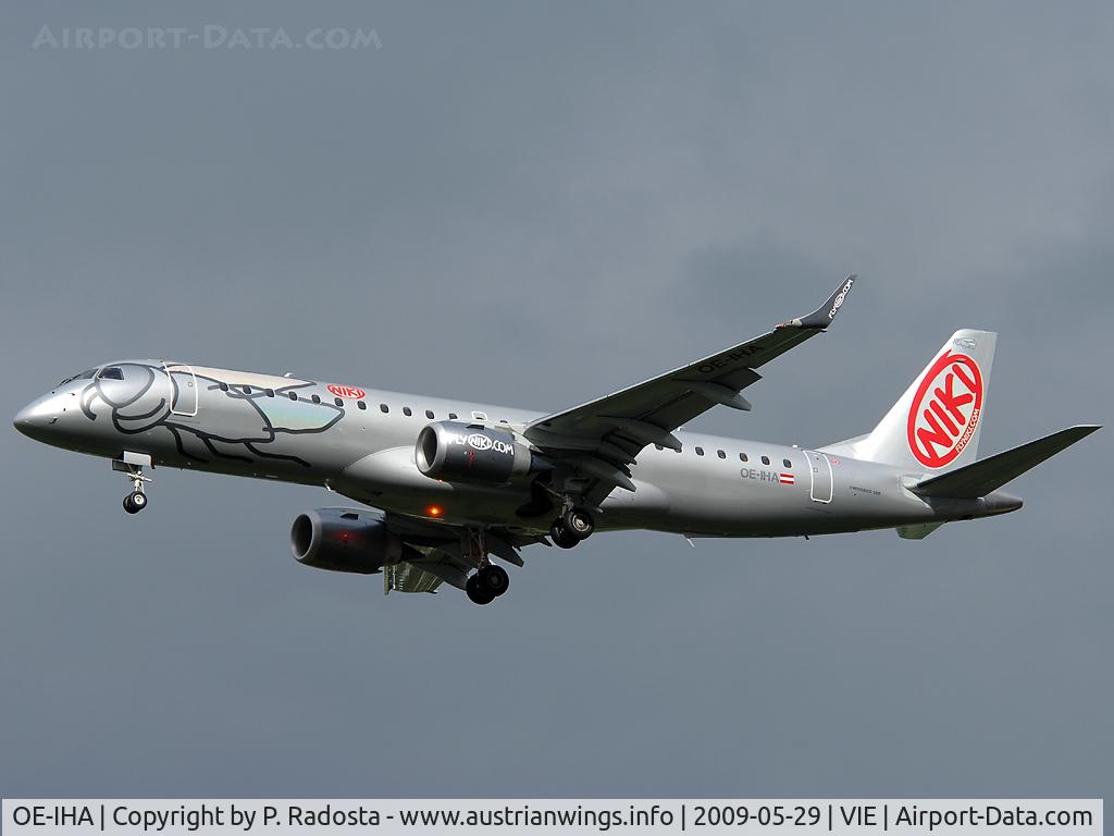 OE-IHA, 2009 Embraer 190LR (ERJ-190-100LR) C/N 19000285, Newest NIKI plane