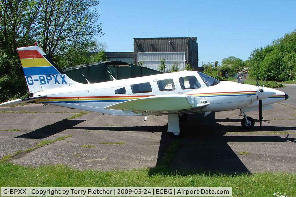 G-BPXX, 1979 Piper PA-34-200T Seneca II C/N 34-7970069, Piper PA-34-200T  at Leicester 2009 May Bank Holiday Fly-in