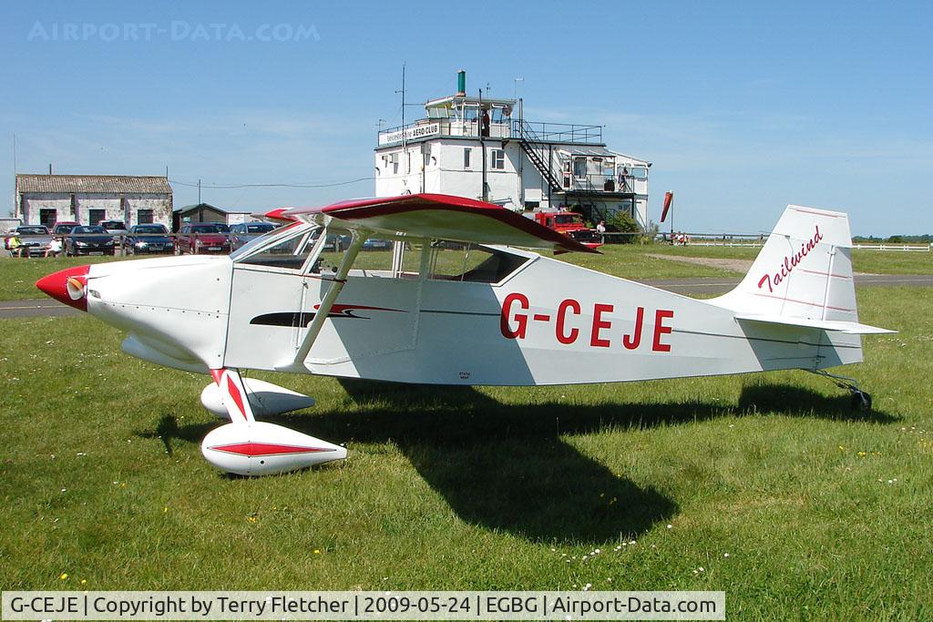 G-CEJE, 2007 Wittman W-10 Tailwind C/N PFA 031-14003, Wittman Tailwind at Leicester 2009 May Bank Holiday Fly-in