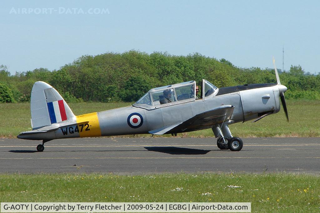 G-AOTY, 1951 De Havilland DHC-1 Chipmunk 22A C/N C1/0522, WG472 - a 1951 DHC-1 Chipmunk - at Leicester 2009 May Bank Holiday Fly-in