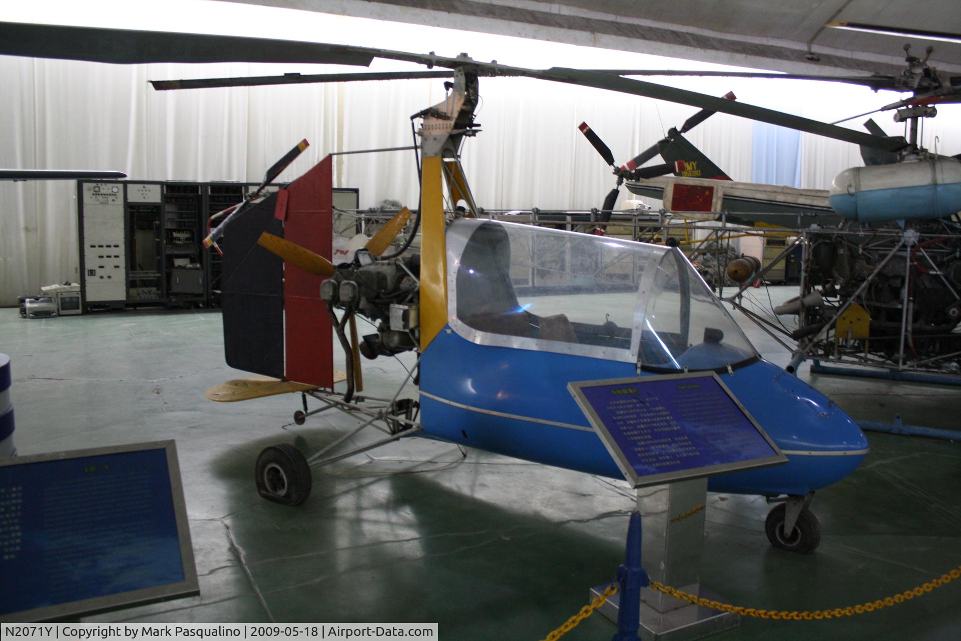 N2071Y, Barnett J4B-2 C/N 222, Barnett J4B2  Located at Datangshan, China