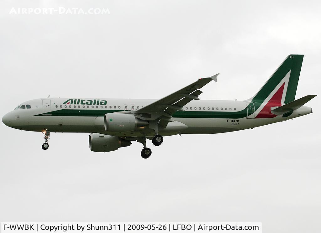 F-WWBK, 2009 Airbus A320-216 C/N 3921, C/n 3921 - To be EI-DTG
