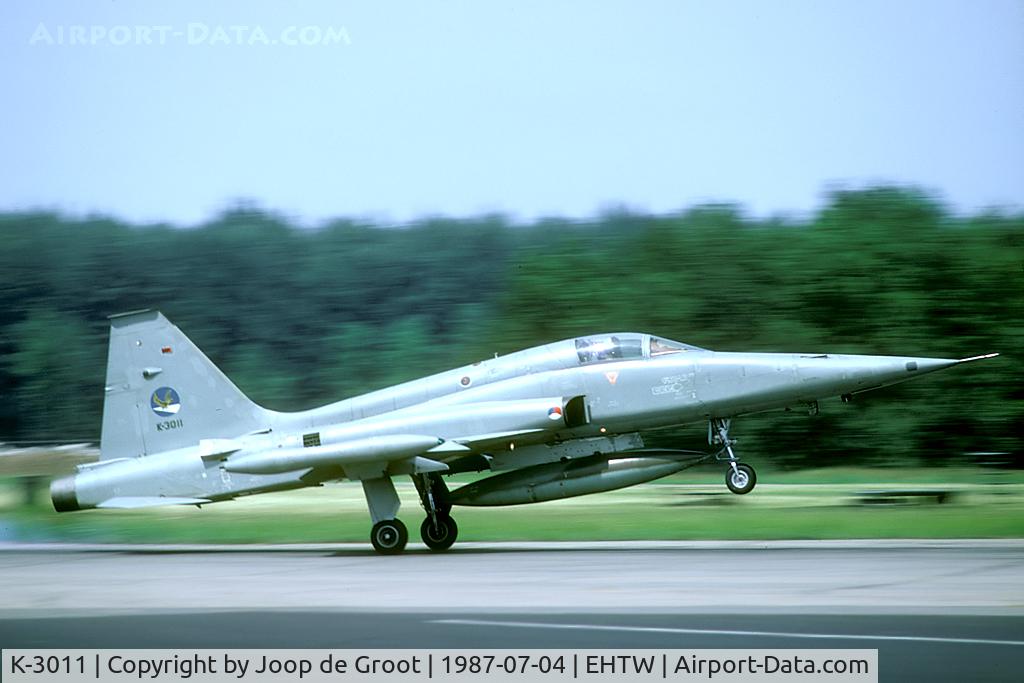 K-3011, 1970 Canadair NF-5A Freedom Fighter C/N 3011, Seen on the 1987 Twenthe open house.