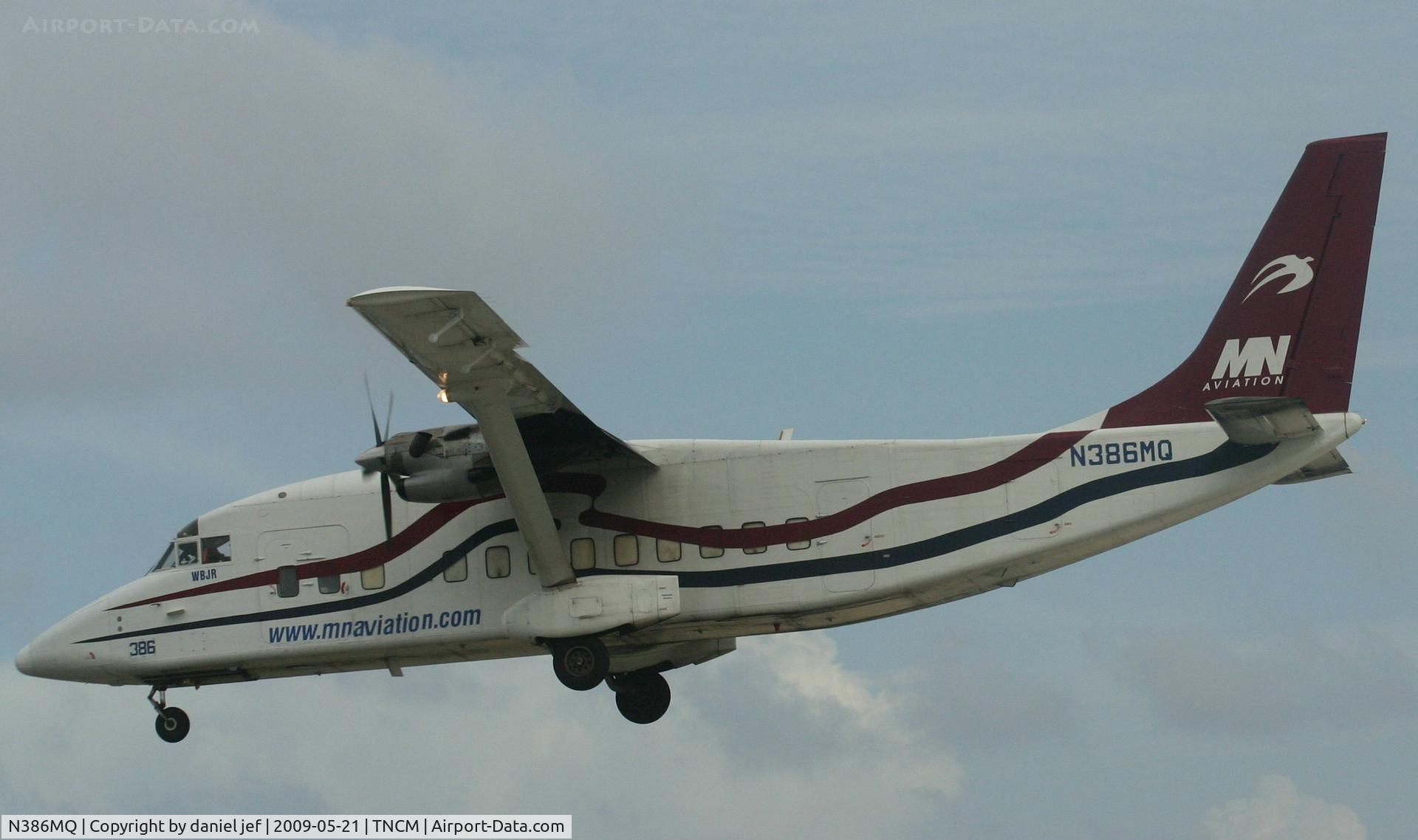 N386MQ, 1986 Short SD3-60-200 C/N SH3709, Landing 10