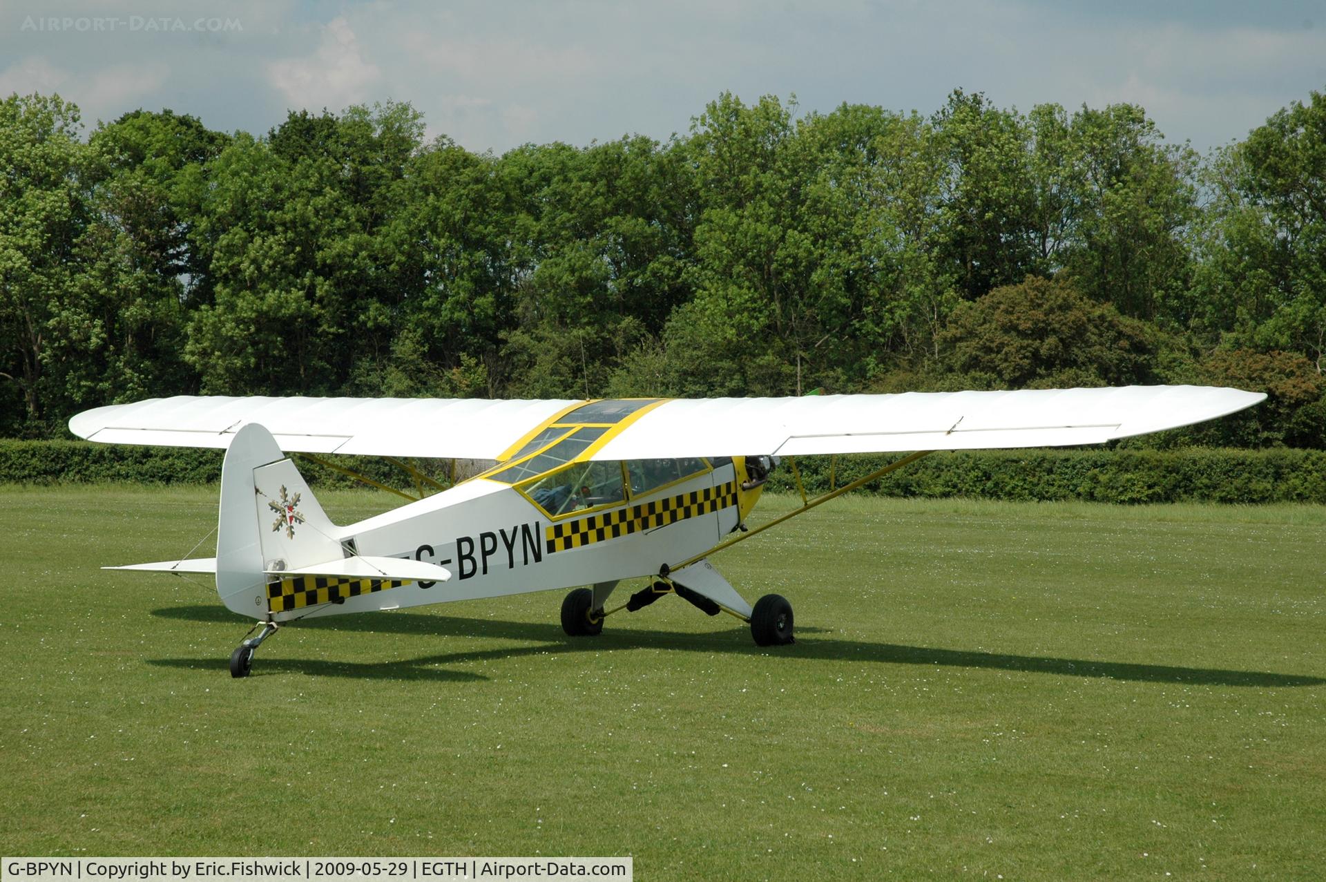 G-BPYN, 1943 Piper L-4H Grasshopper (J3C-65D) C/N 11422, 2. G-BPYN visiting Shuttleworth (Old Warden) Aerodrome.